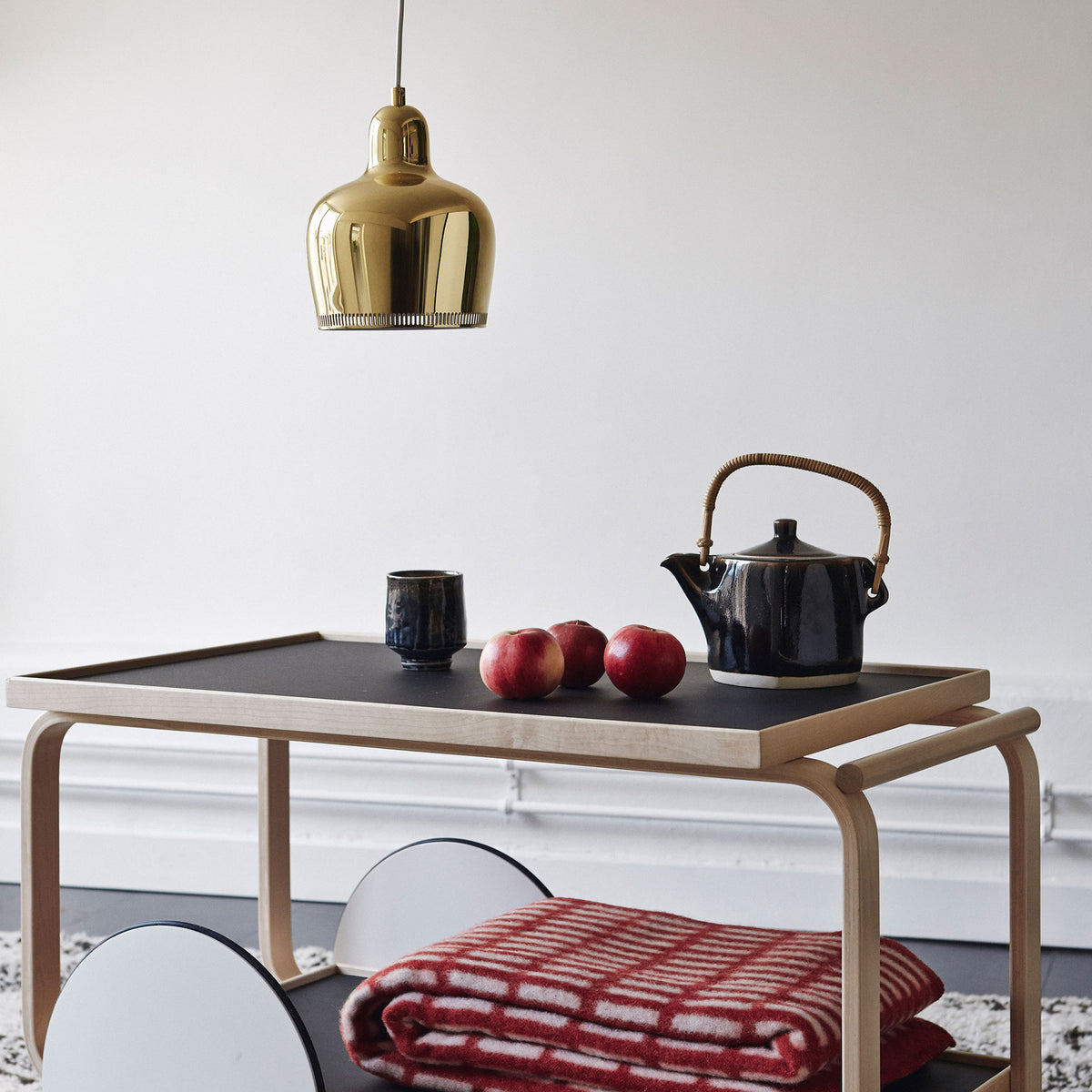 A330S Golden Bell Pendant Lamp by Alvar Aalto for Artek