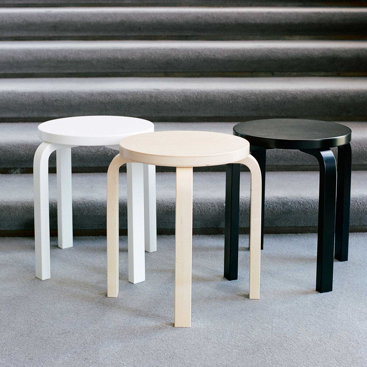 Stool E60 by Alvar Aalto for Artek