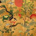 Asian style gold wallpaper