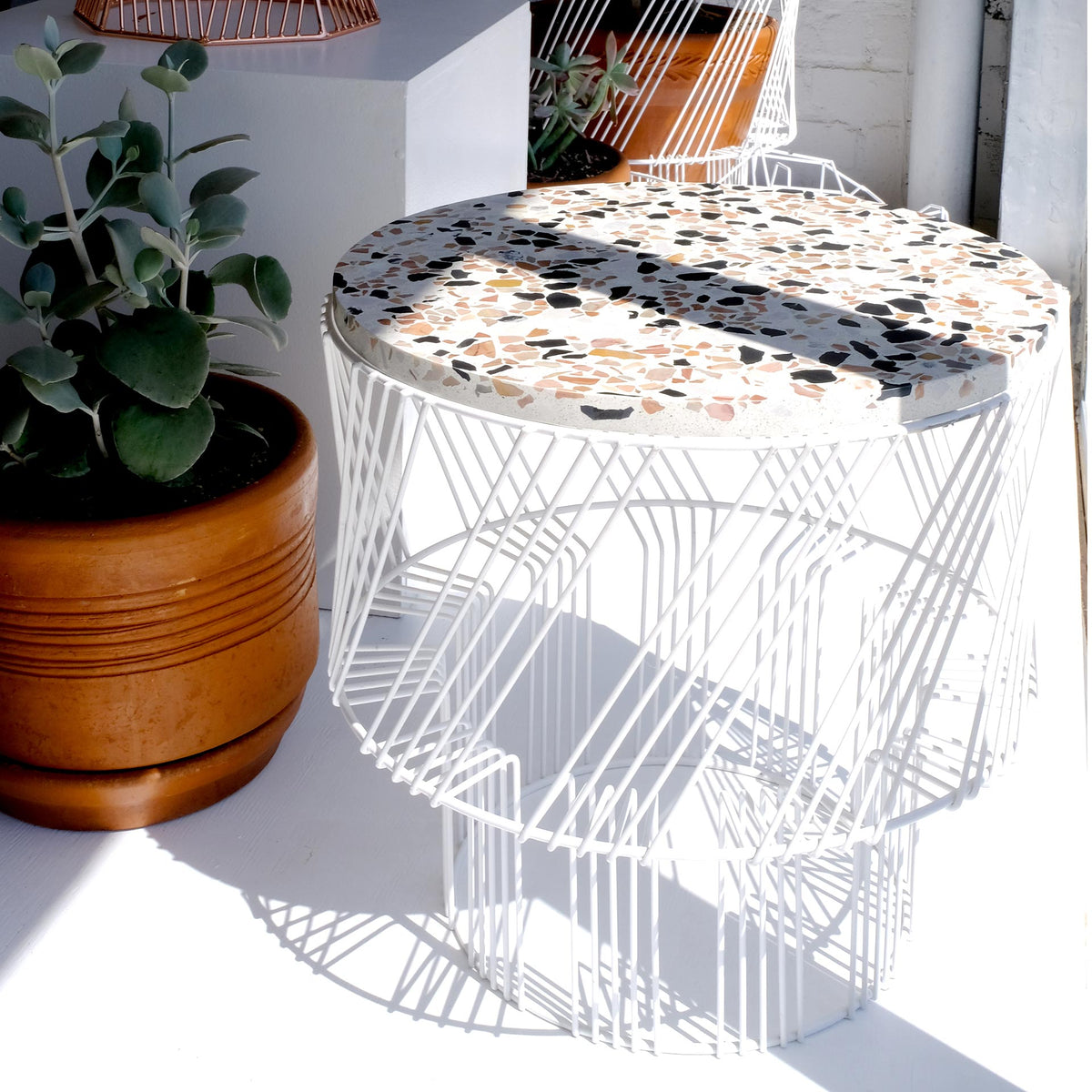 Terrazzo Side Table by Bend Goods