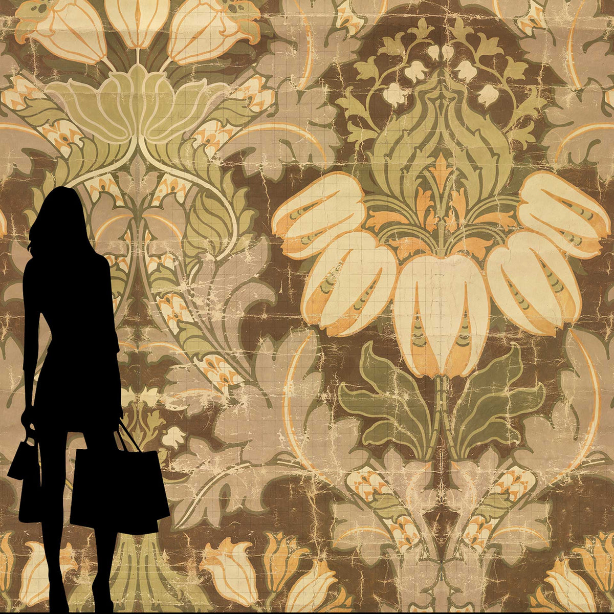 Luther MRV-02 Pattern Wallpaper Mural by Mr and Mrs Vintage + NLXL