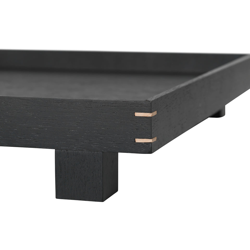 Bon Wooden Tray Large - Black Stained Oak by Ferm Living