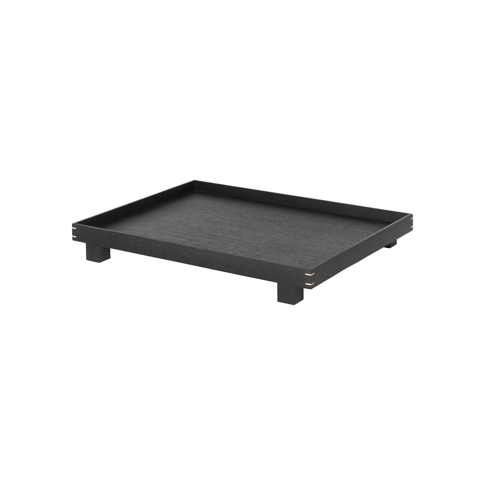 Bon Wooden Tray Large - Black Stained Oak by Ferm Living