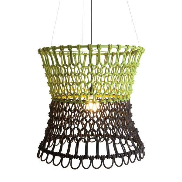 Carousel Hanging Lamp Light Green / Dark Green by Kenneth Cobonpue for Hive - Vertigo Home