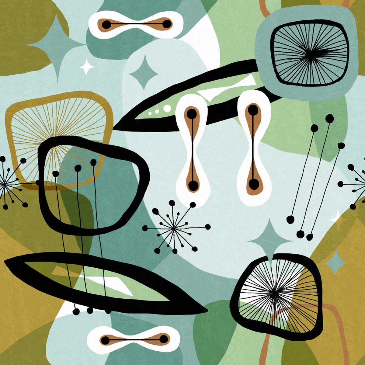 Century Elements Wallpaper by MINDTHEGAP - Vertigo Home