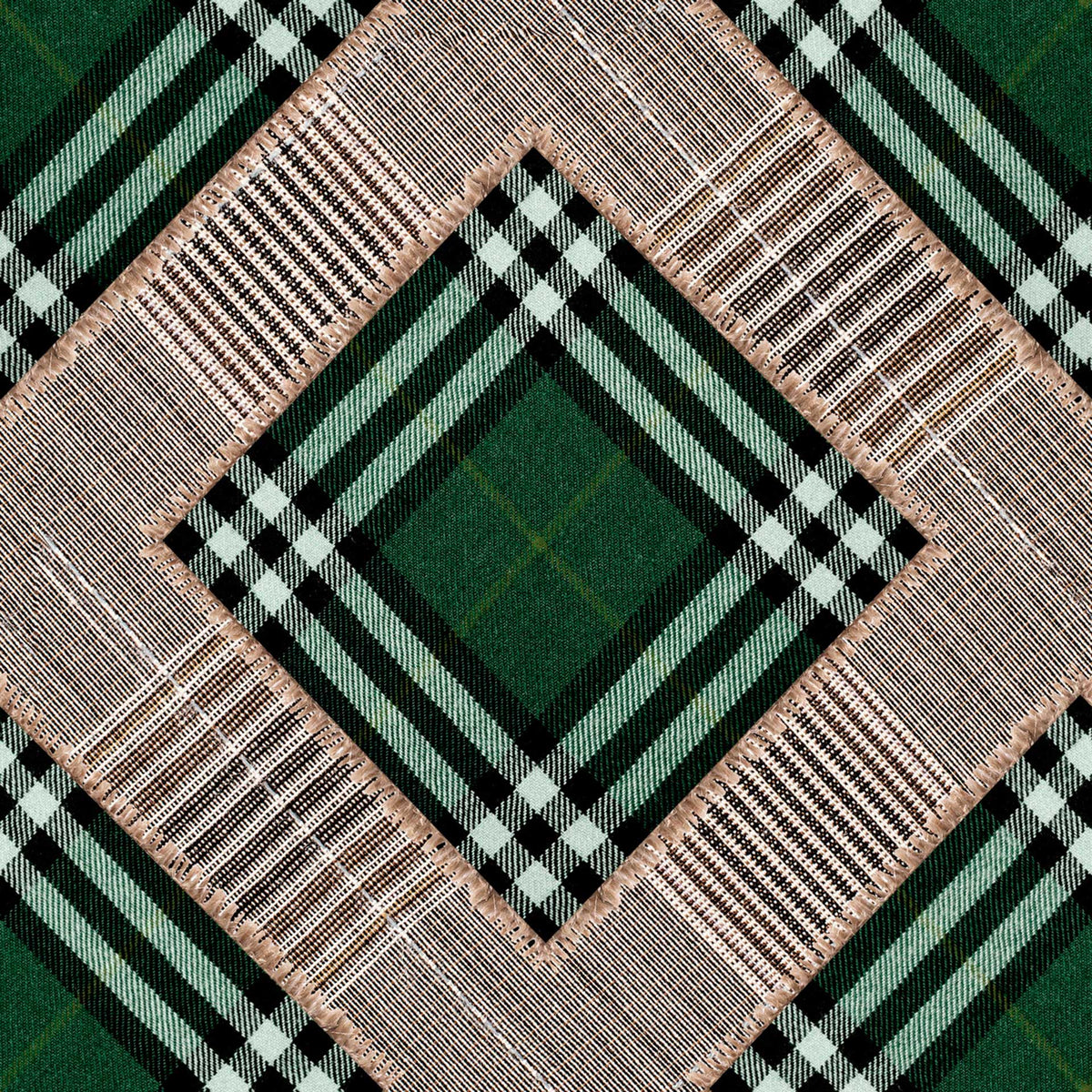 Checkered Patchwork Wallpaper by MINDTHEGAP