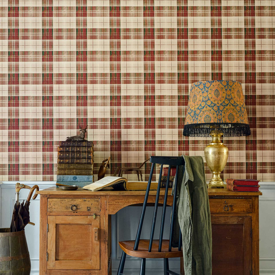 Countryside Plaid Wallpaper by MINDTHEGAP