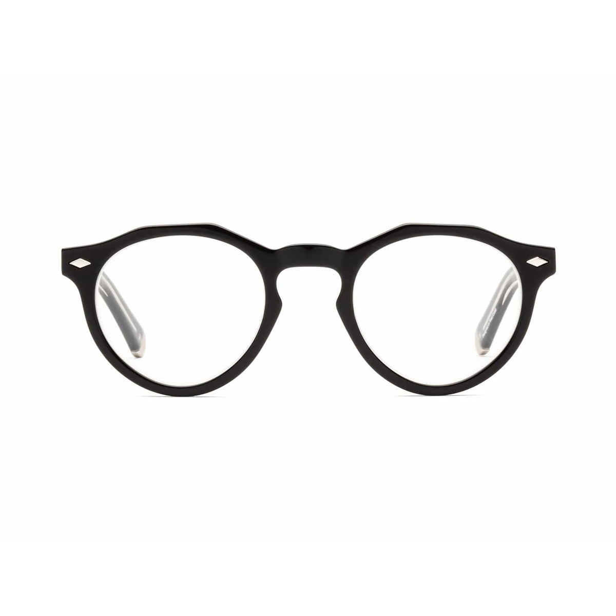 CADDIS Dogleg Reading Glasses - Gloss Black and Vodka