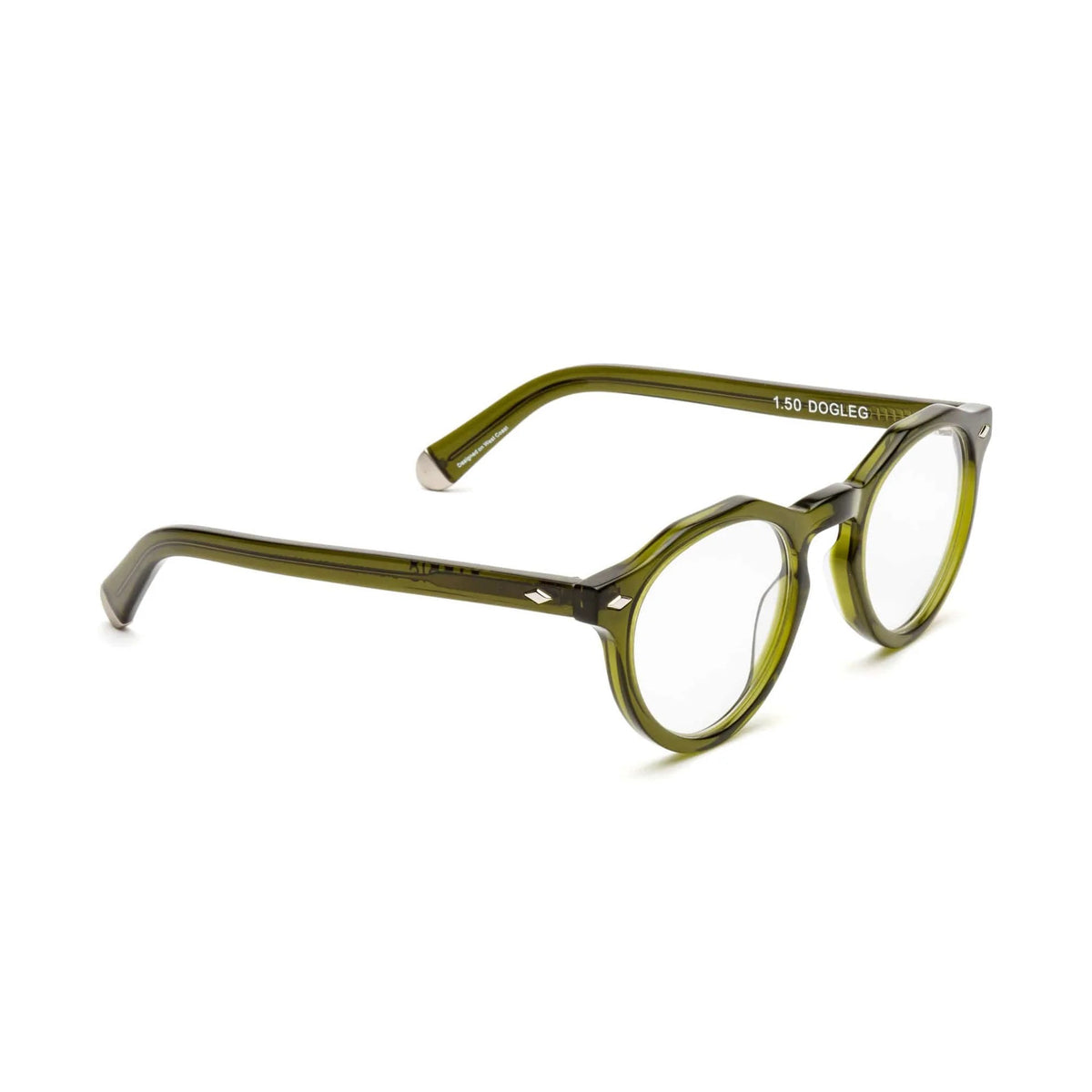 CADDIS Dogleg Reading Glasses - Heritage Green