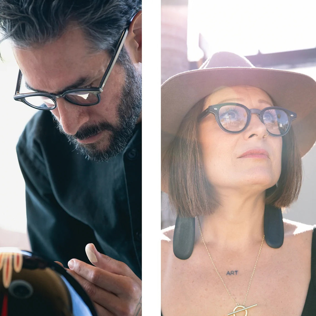 CADDIS Tectonic Reading Glasses - Matte Black and Bogart