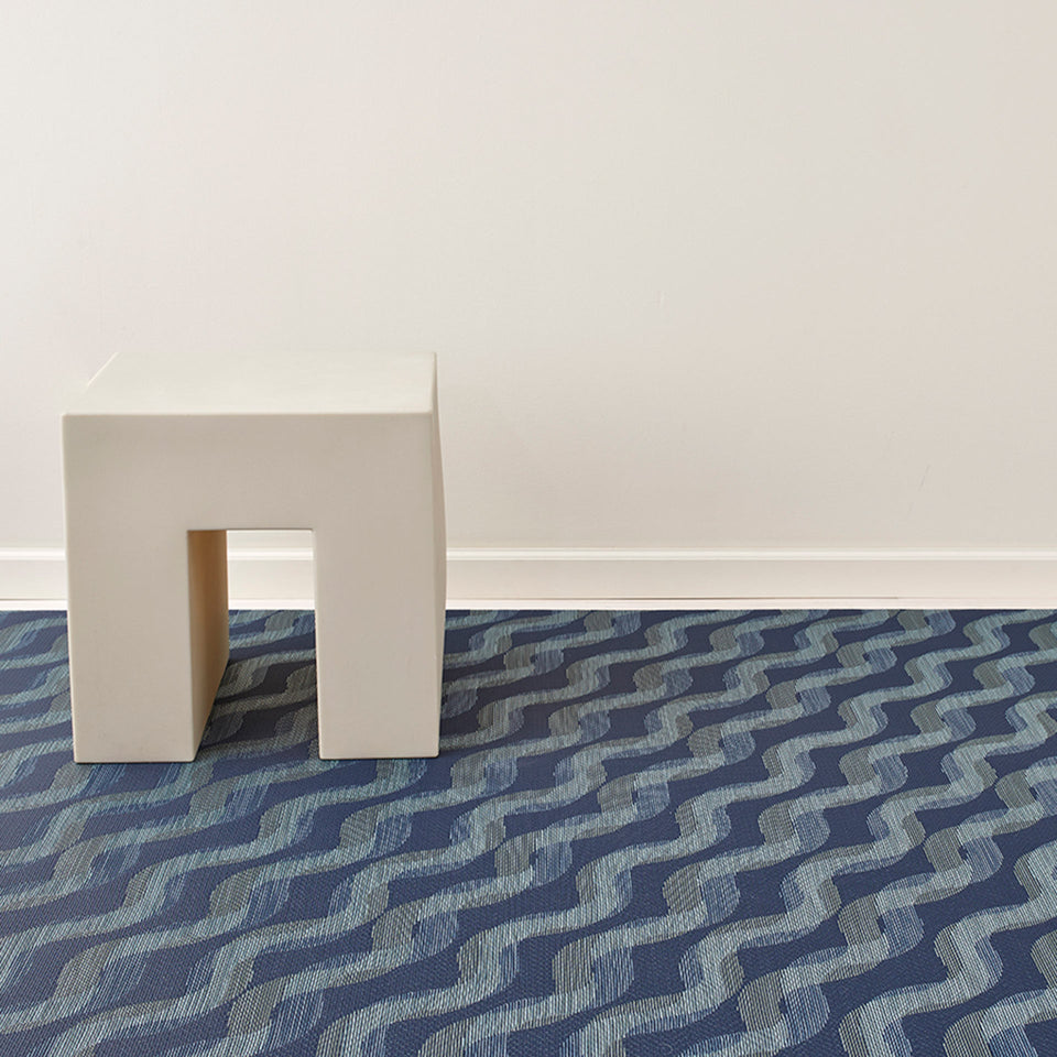 Ocean Twist Woven Floor Mat by Chilewich
