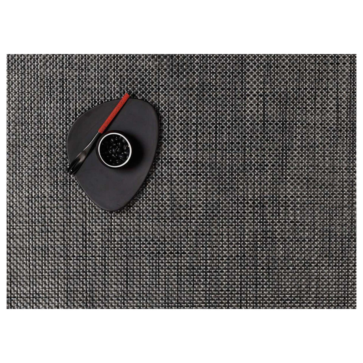 Carbon Basketweave Placemats & Runner by Chilewich