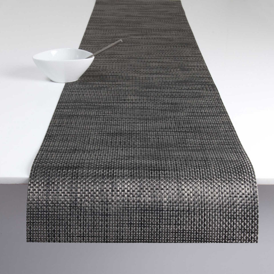 Carbon Basketweave Placemats & Runner by Chilewich