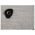 White/Silver Basketweave Placemats & Runner by Chilewich