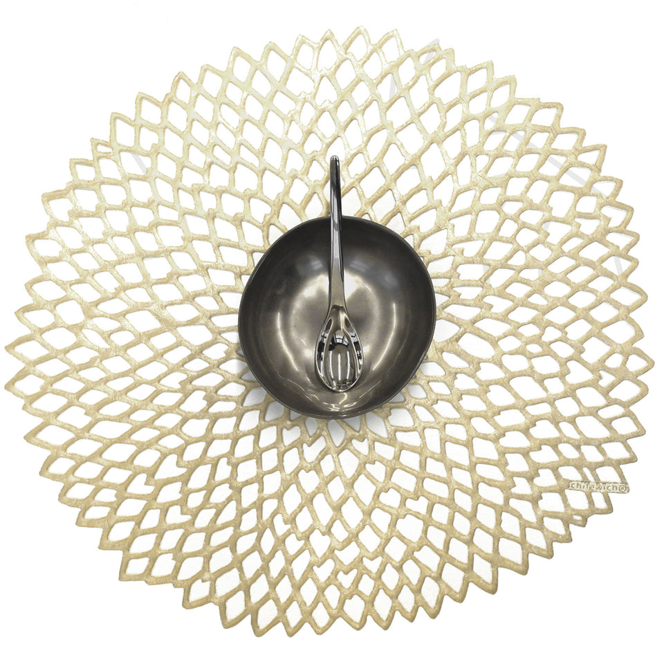 Champagne Dahlia Placemat by Chilewich