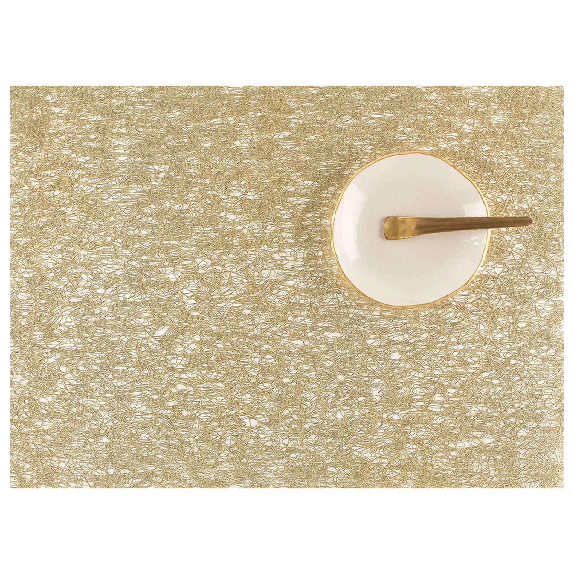 Chilewich Metallic Lace Placemat / Table Runner Gold Vertigo Home
