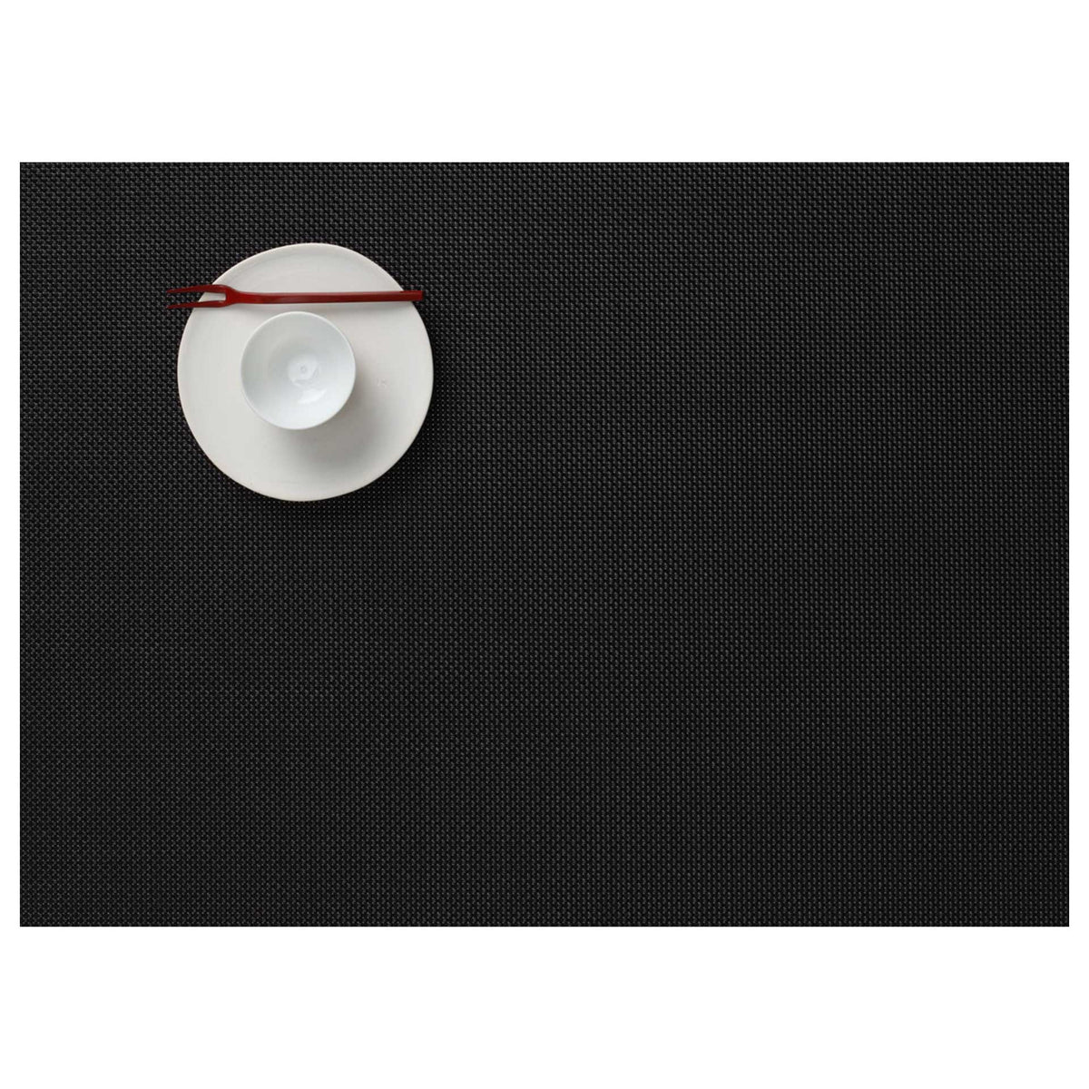 Black Mini Basketweave Placemats & Runner by Chilewich