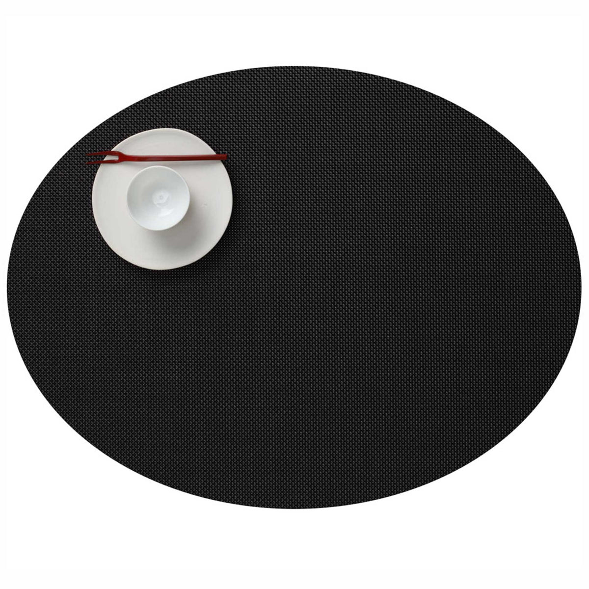 Black Mini Basketweave Placemats & Runner by Chilewich