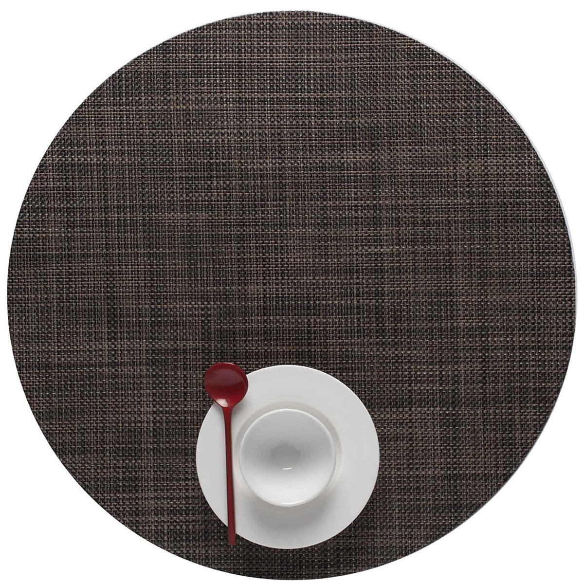 Dark Walnut Mini Basketweave Placemats & Runner by Chilewich