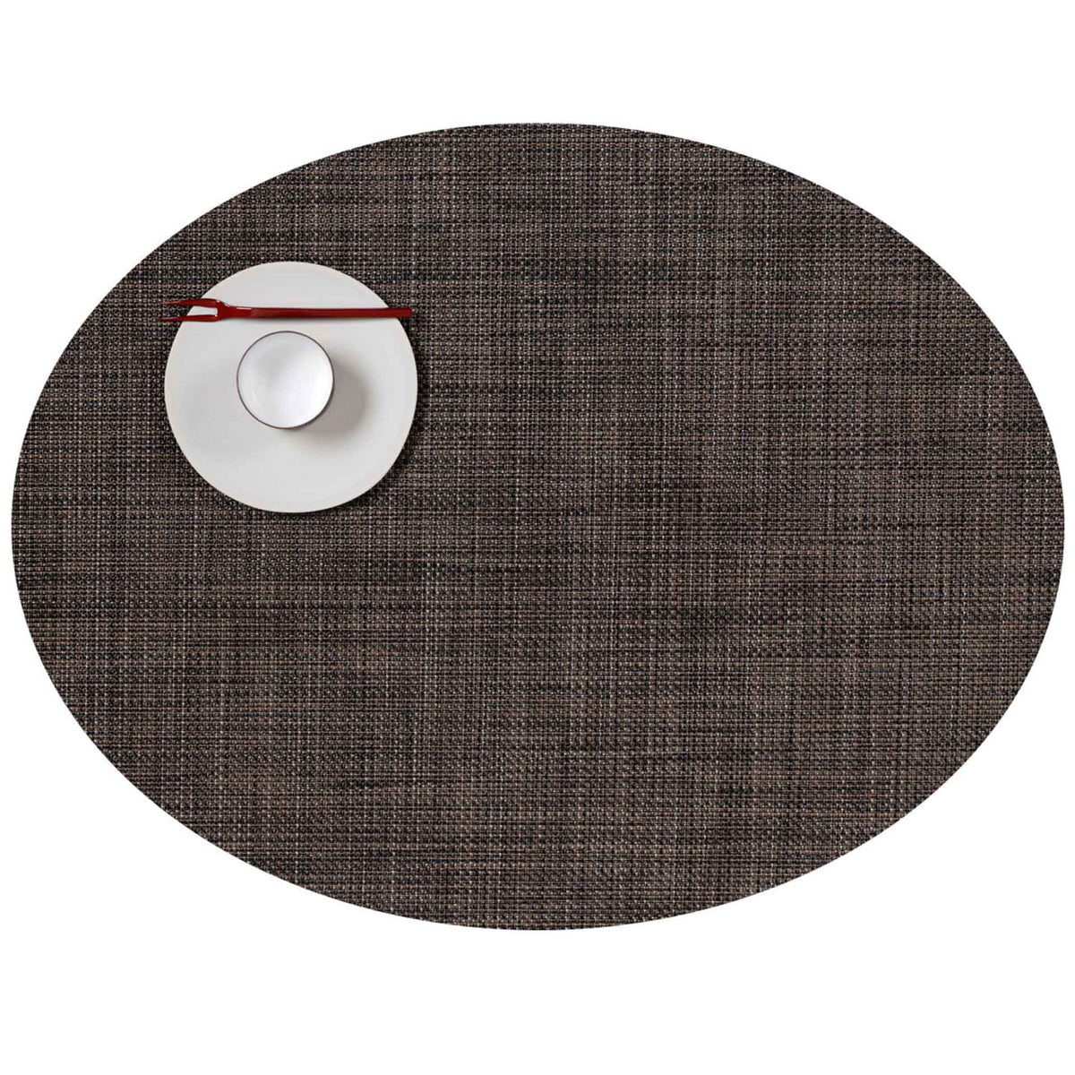 Dark Walnut Mini Basketweave Placemats & Runner by Chilewich