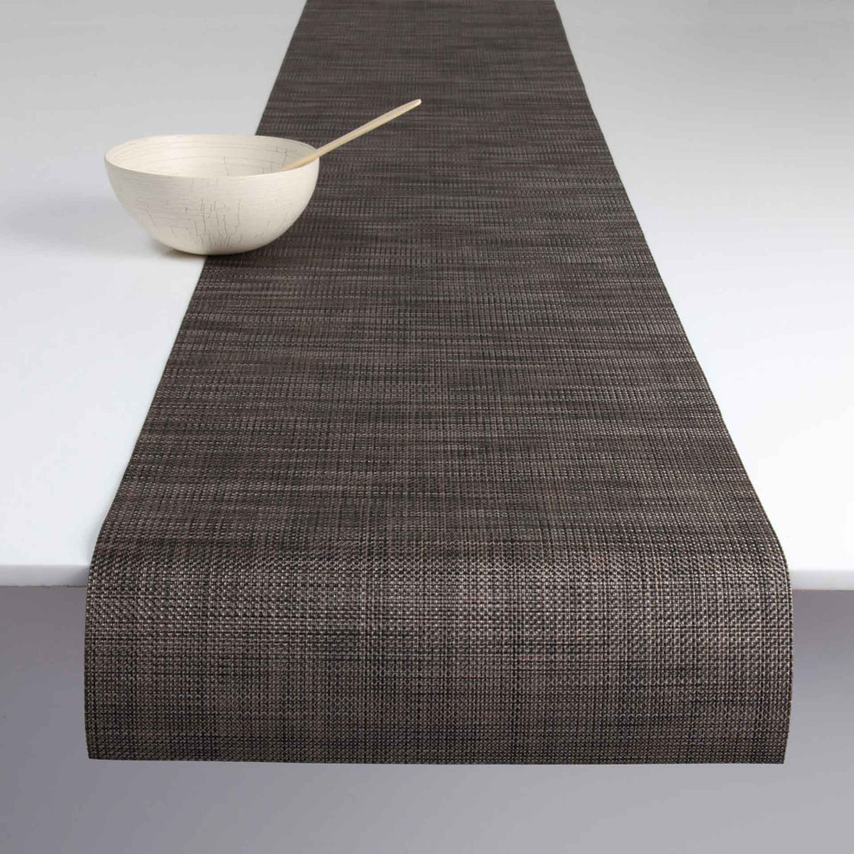 Dark Walnut Mini Basketweave Placemats & Runner by Chilewich