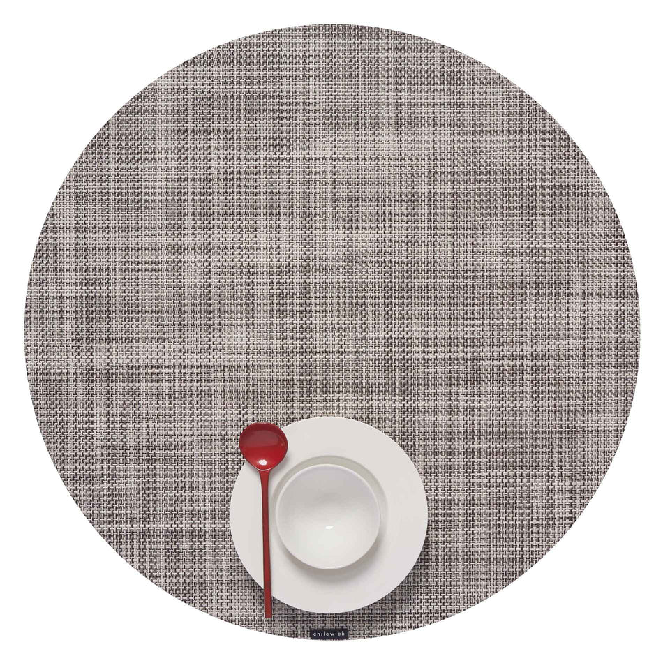 Gravel Mini Basketweave Placemats & Runner by Chilewich