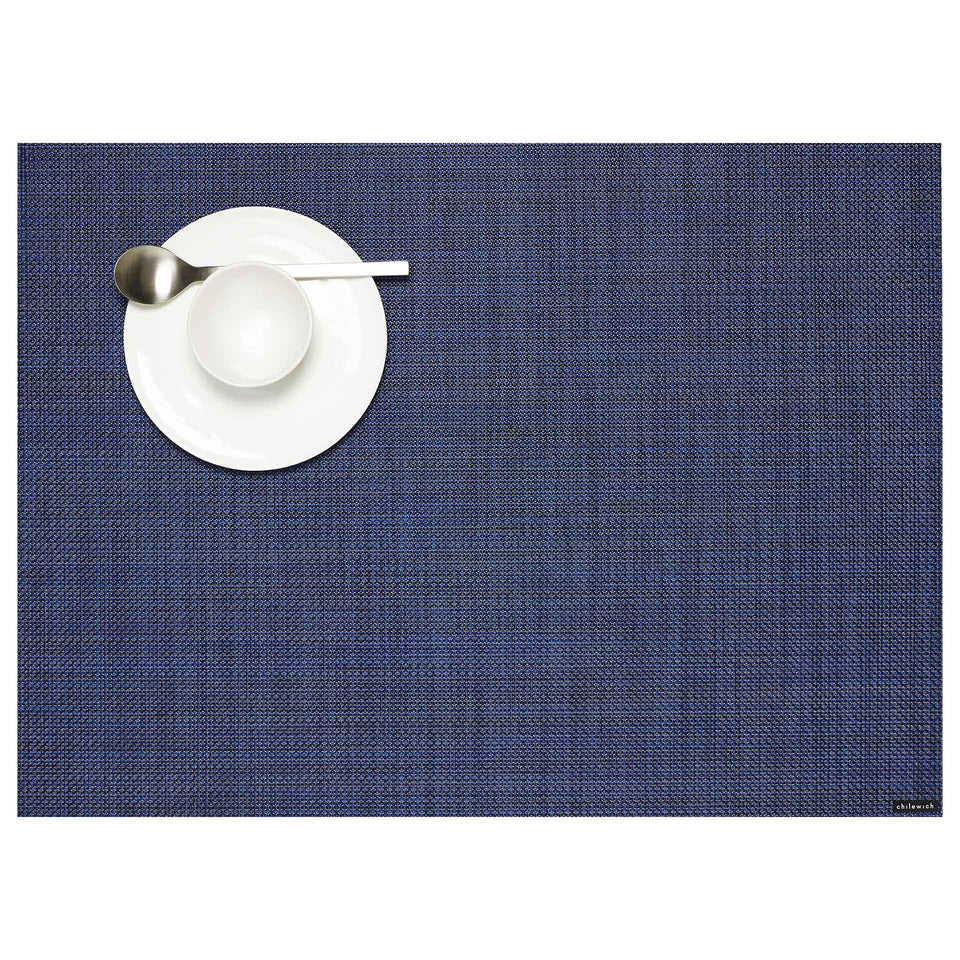 Indigo Mini Basketweave Placemats & Runner by Chilewich