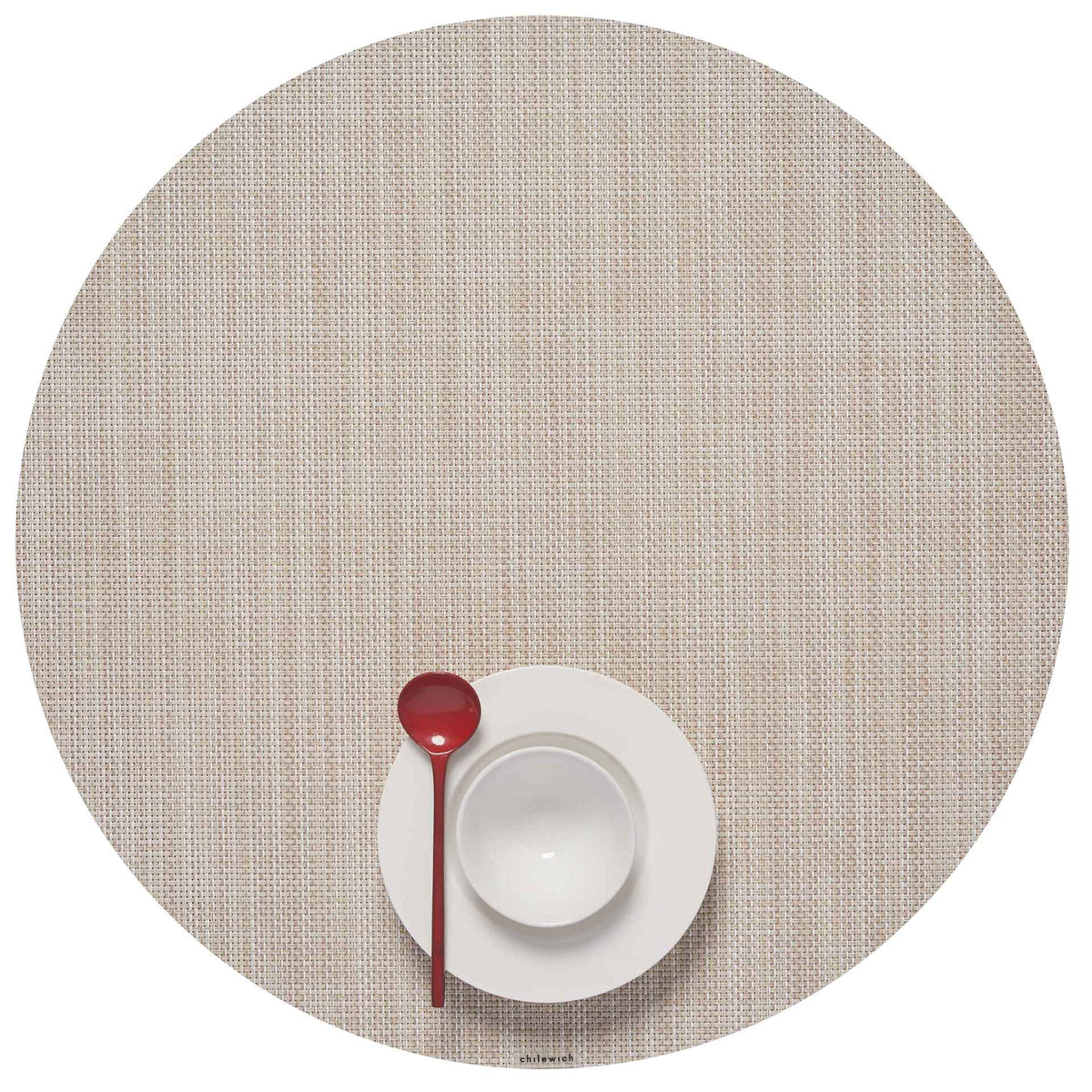 Parchment Mini Basketweave Placemats & Runner by Chilewich