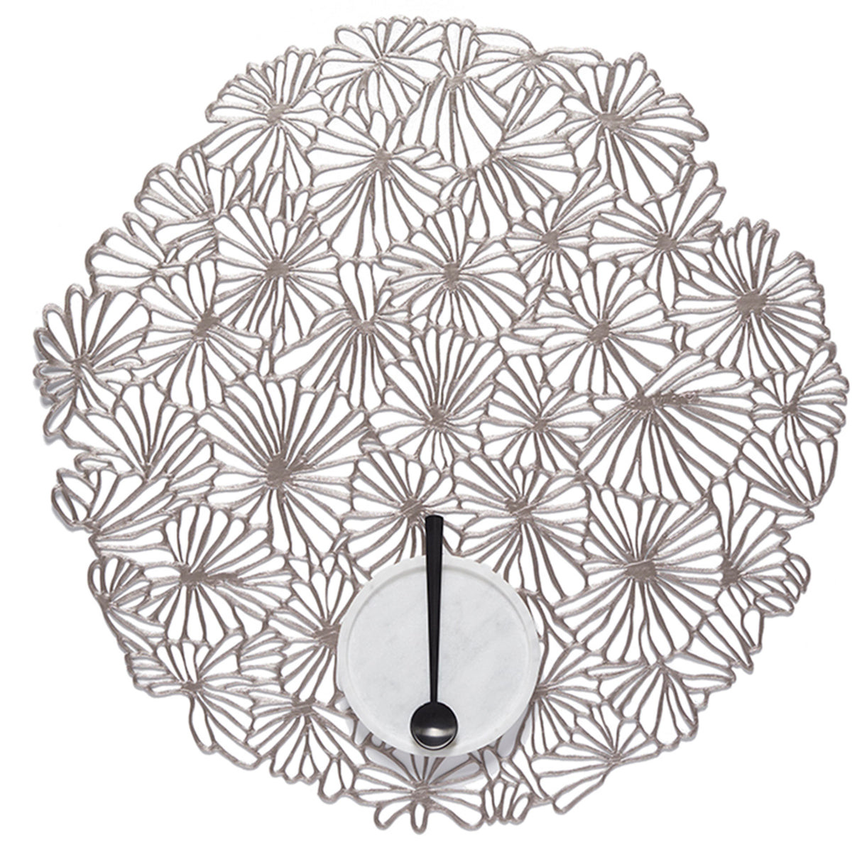 Gunmetal Pressed Daisy Placemat by Chilewich