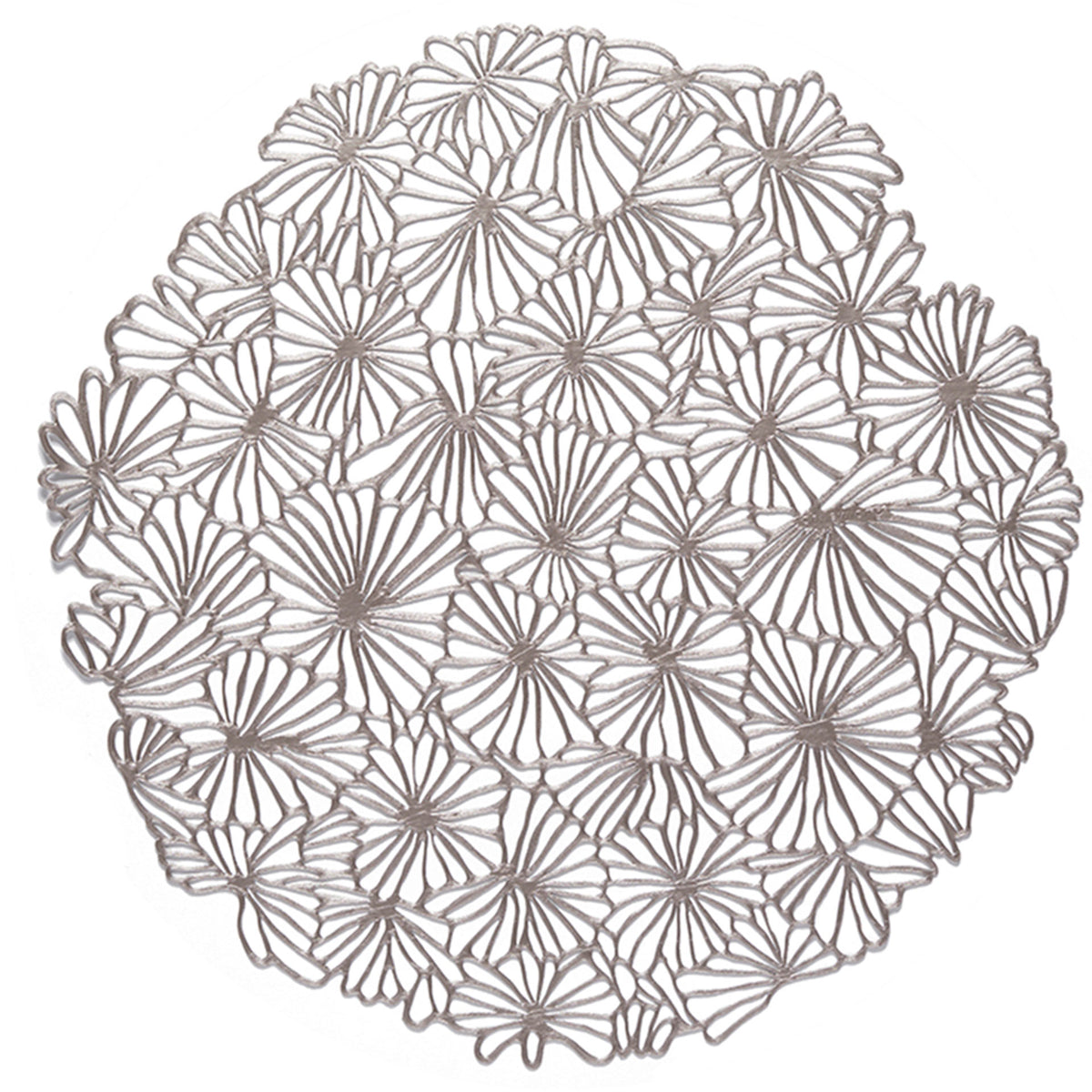 Gunmetal Pressed Daisy Placemat by Chilewich