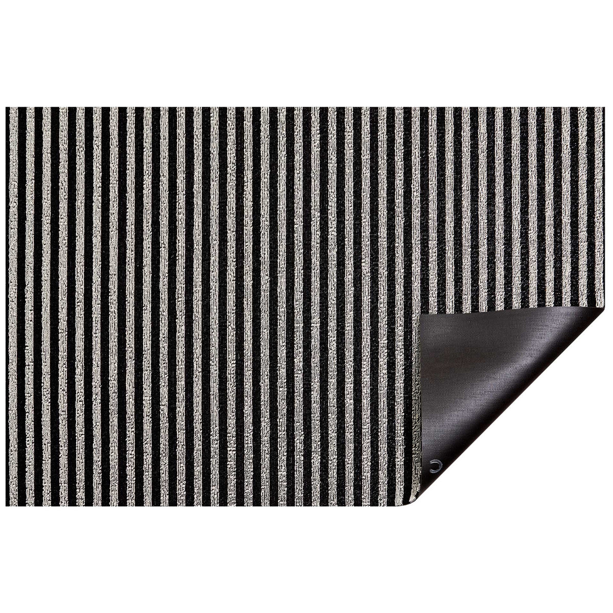 Tuxedo Breton Stripe Shag Mat by Chilewich