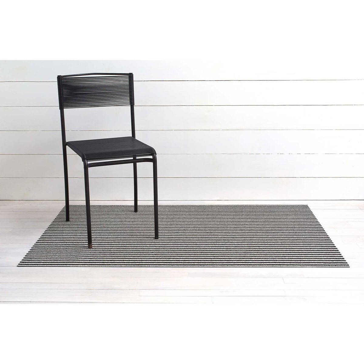 Tuxedo Breton Stripe Shag Mat by Chilewich