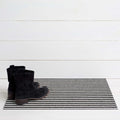 Tuxedo Breton Stripe Shag Mat by Chilewich