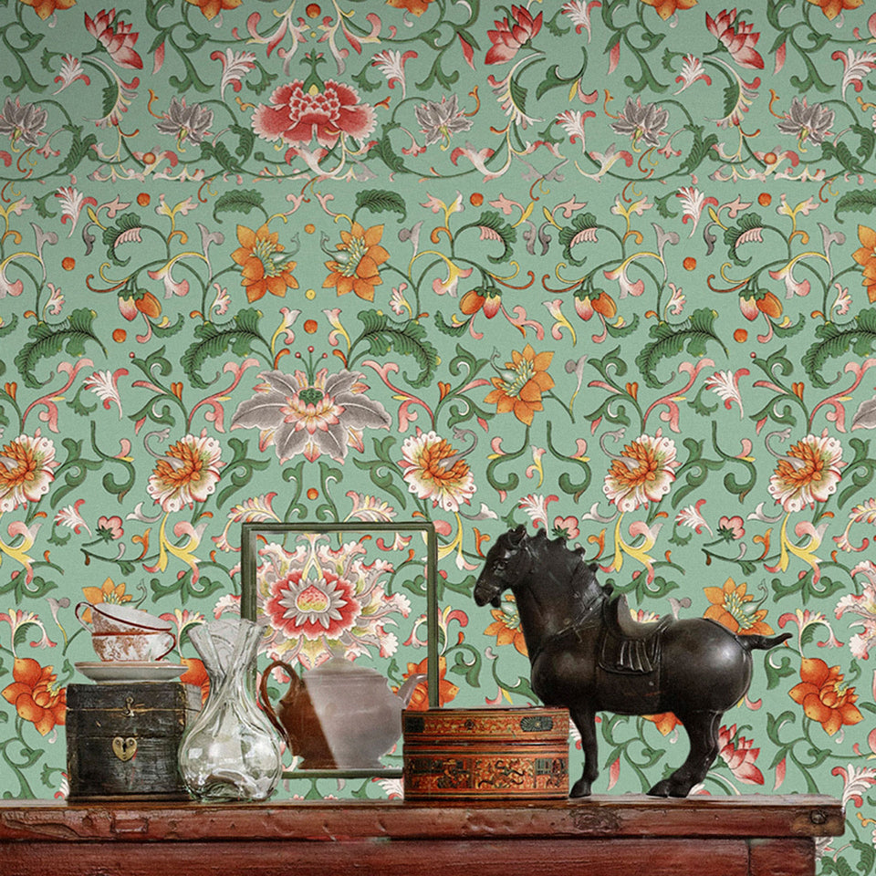 Chinese Floral Wallpaper by MINDTHEGAP