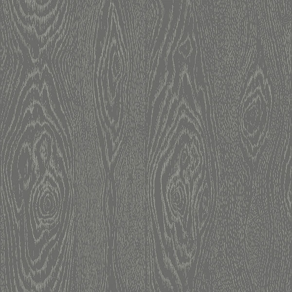 Wood Grain in Black & Silver Wallpaper by Cole & Son