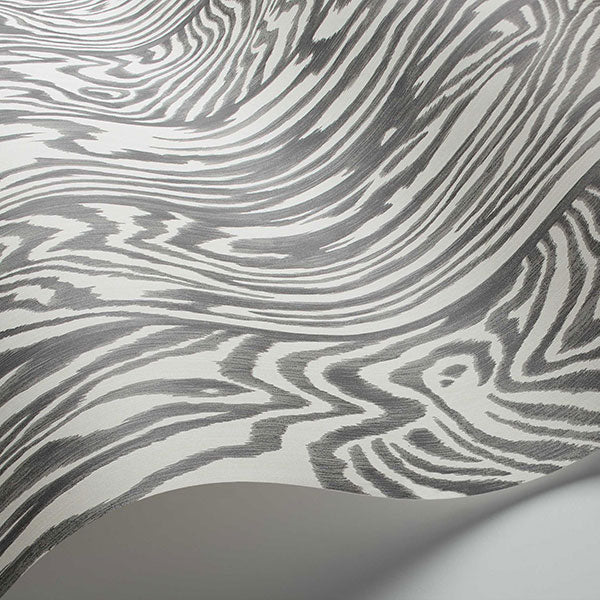 Zebrawood in Black & White Wallpaper by Cole & Son