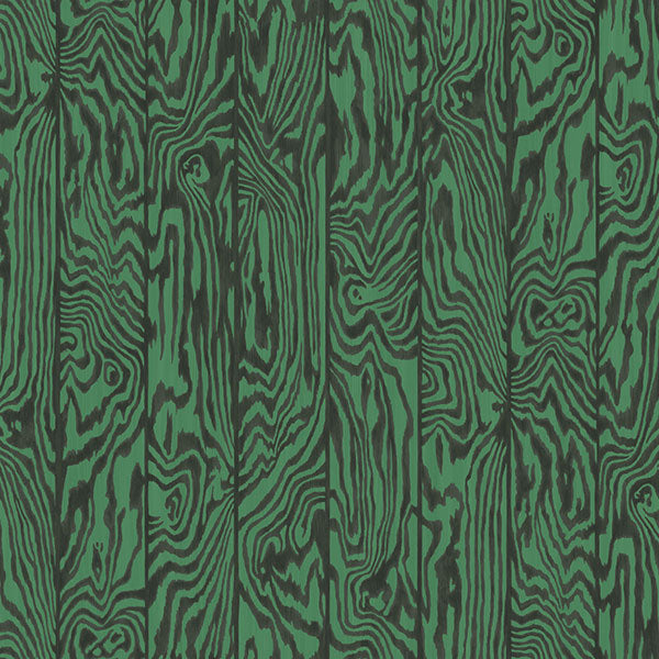 Zebrawood in Emerald Wallpaper by Cole & Son