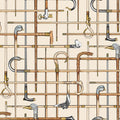 Fornasetti Bastoni - Cream Wallpaper by Cole & Son