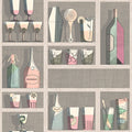 Fornasetti Cocktails - Pastel Wallpaper by Cole & Son
