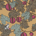 Fornasetti Frutto Proibito -Magenta / Gold Wallpaper by Cole & Son