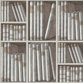 Fornasetti Ex Libris - Stone & Linen Wallpaper by Cole & Son