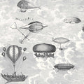 Fornasetti Macchine Volanti - Soot / Snow Wallpaper by Cole & Son