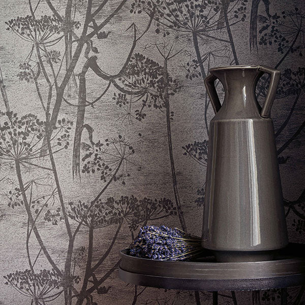 Cow Parsley in Charcoal Wallpaper by Cole & Son