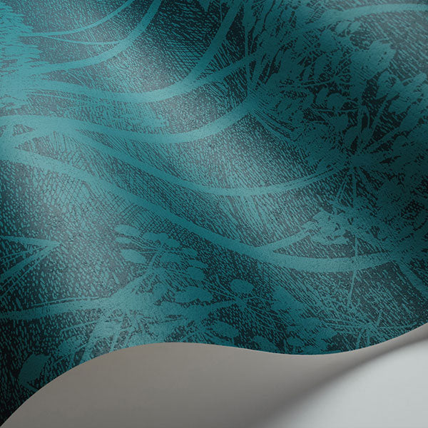 Cow Parsley in Teal Wallpaper by Cole & Son