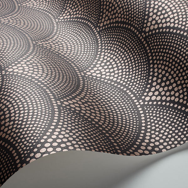 Feather Fan in Charcoal & Bronze Wallpaper by Cole & Son