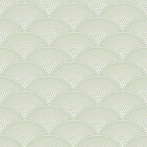 Feather Fan in Old Olive Wallpaper by Cole & Son