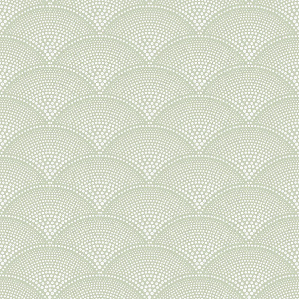 Feather Fan in Old Olive Wallpaper by Cole & Son