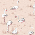 Flamingos in Plaster Pink Wallpaper by Cole & Son