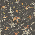 Hummingbirds in Charcoal & Ginger Wallpaper by Cole & Son