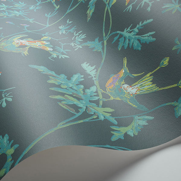 Hummingbirds in Viridian Wallpaper by Cole & Son
